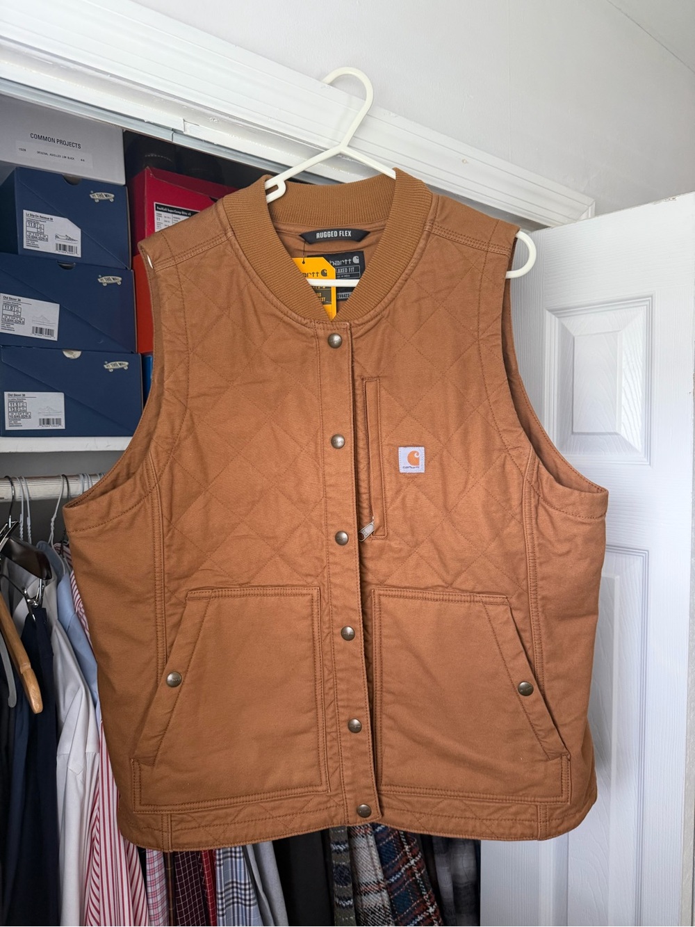 Carhartt Woman’s Tan Quilted Work Vest